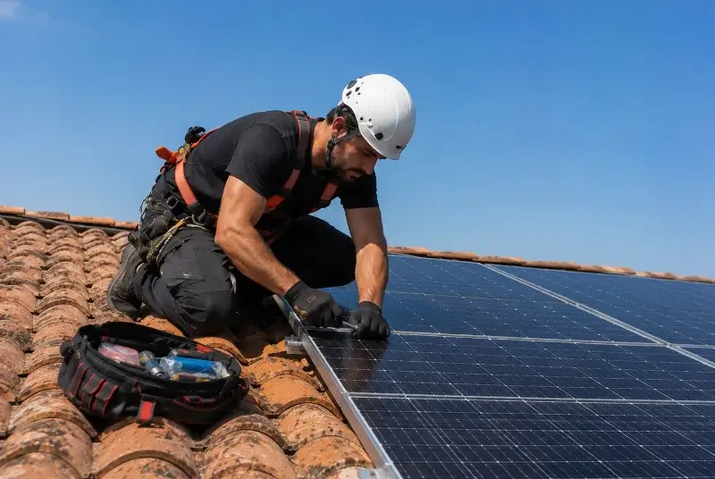 Maintenance et monitoring de panneaux solaires à Saint-Georges-du-Bois